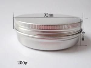 200g Aluminum Jar for Cosmetics, Candy, Tea, Candle