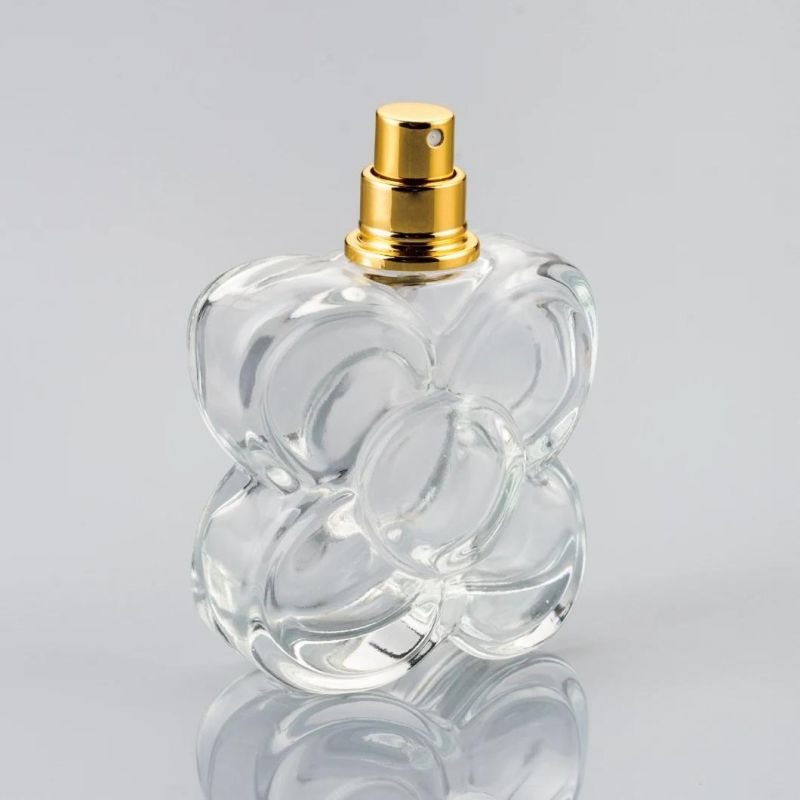 Custom Color 50ml Refillable Empty Spray Glass Perfume Bottle