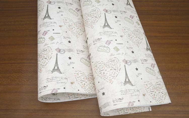 Elegant Newspaper Gift Flowers Tissue Wrapping Paper