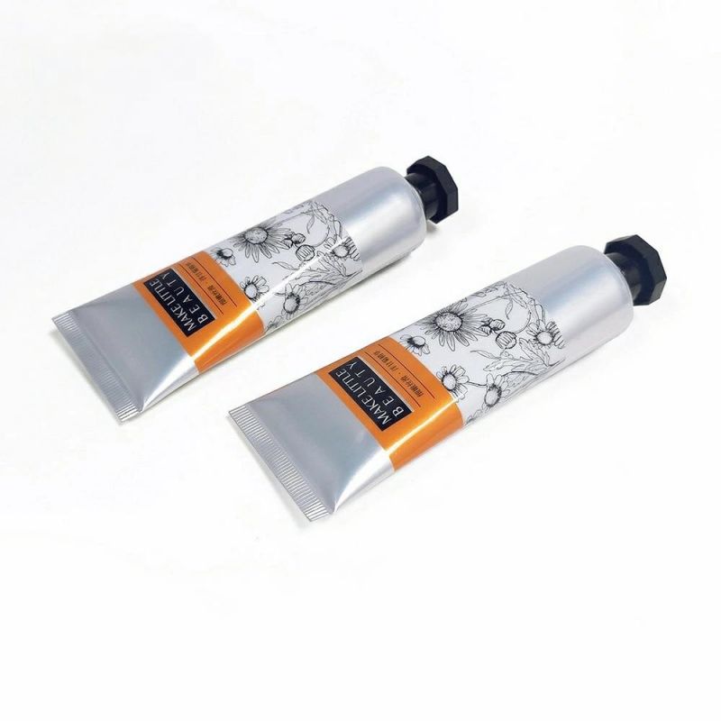 Transparent Empty Cosmetic Container Hand Cream Tube 50g with Nozzle