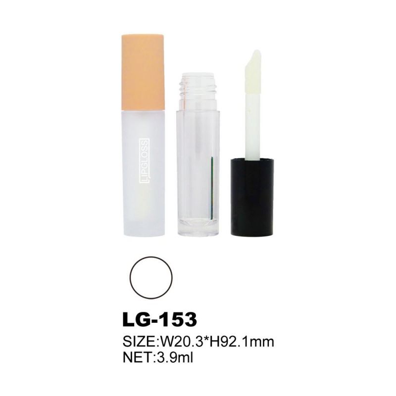 Big Brush Lipgloss Tube Transparent Lip Gloss Container Empty Liquid Lipstick Tube for Cosmetic Packaging