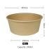 1300ml 100% Biodegradable Round Disposable Food Package Kraft Paper Bowl Containers Salad Box Bowl with Lids