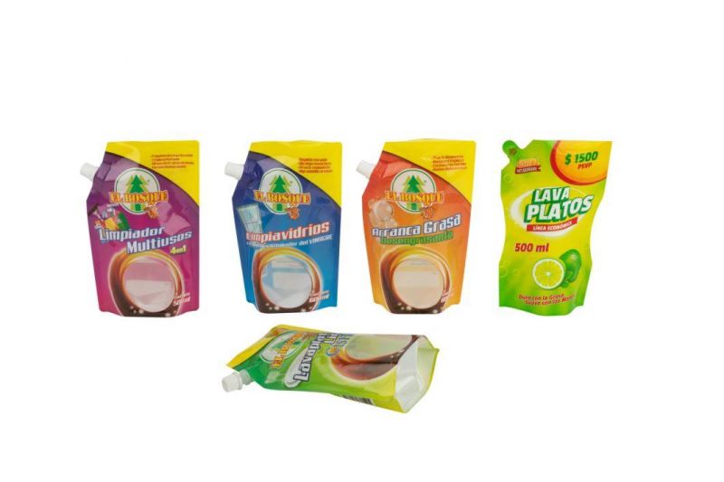 Stand up Plastic Shampoo Packing Bag with Spout