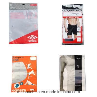Resealable Plastic PP Stand up Zipper Packaging Bag for Garment