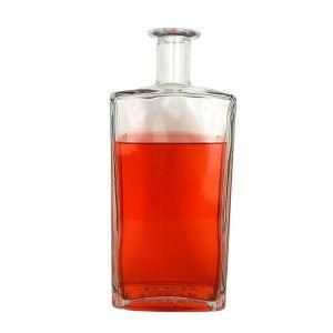 1000ml Flat Square Hard Strong Alcohol Glass Bottle