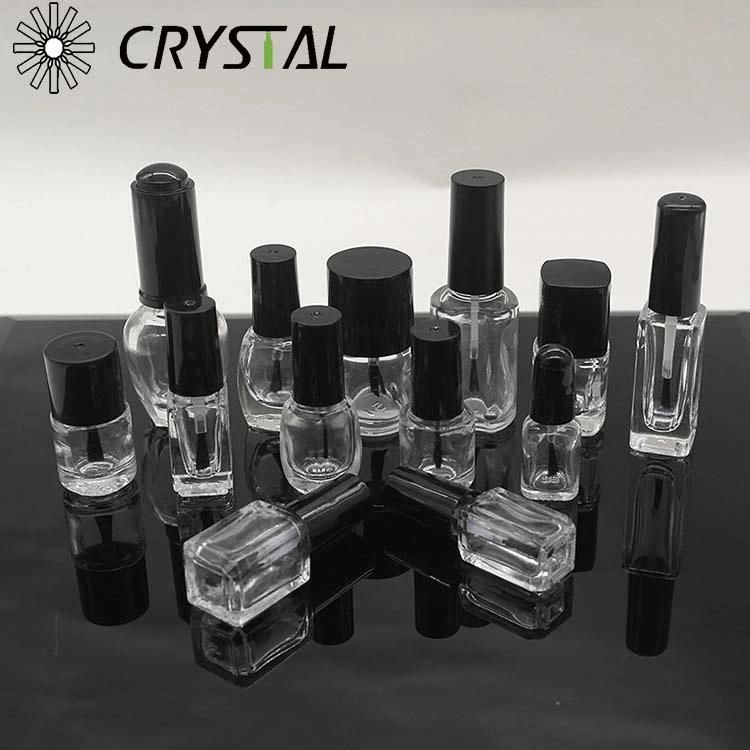 Crystal Square Custom Design Nail Polish Bottle with Cap