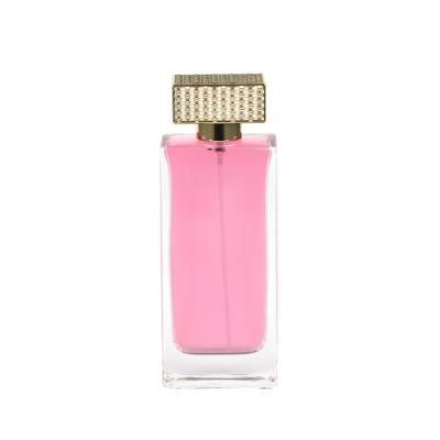 Wholesale Luxury Cosmetic Packaging Pink 30ml 50ml 100ml Refillable Empty Glass Perfume Bottle with Pump Cap Hot Sale