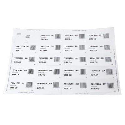 Simple Paper Shipping Adhesive Barcode Sticker Labels on Sheets