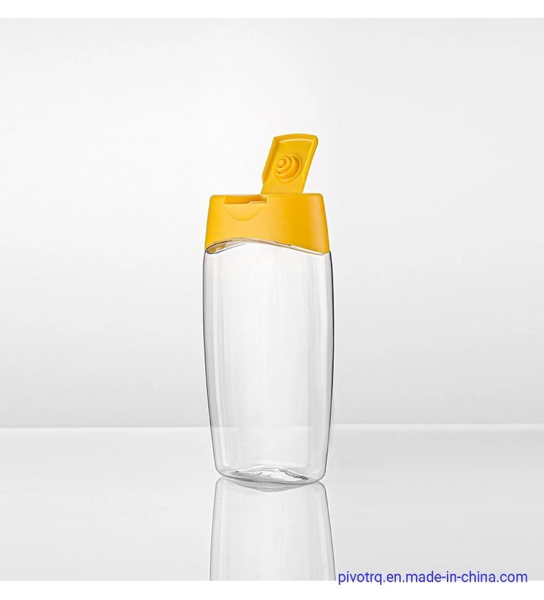 500g 16oz Plastic Squeeze Bottle for Honey Syrup with Silicon Valve