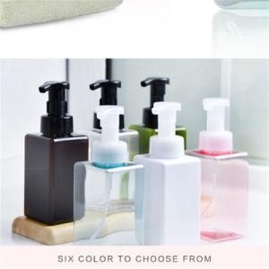450ml Square PETG Foam Blister Press Facial Cleanser Hand Soap Mousse Plastic Bottle