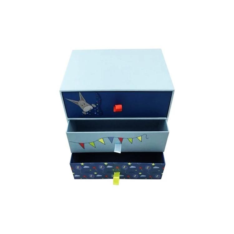 Three Layer Drawer Storage Box for Children