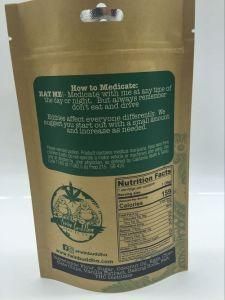 16oz Custom Printing Kraft Paper Nutrition Powder Packaging Bag