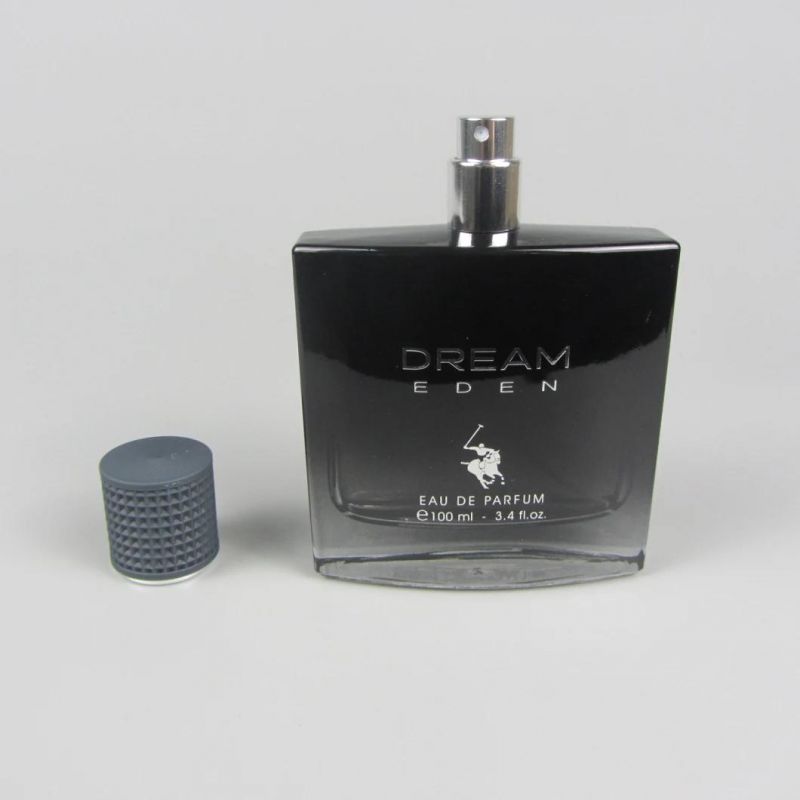 Empty Square 30ml 50ml 100ml Perfume Glass Spray Bottle with Cap