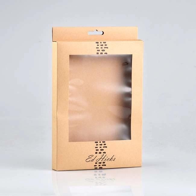 Brown Kraft Paper Box with PVC Window
