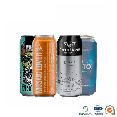 Hot Sale Beer Printed or Blank Epoxy or Bpani Lining Standard 500ml Aluminum Can