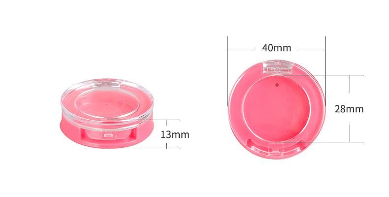 New Design Round Shape Matte Cap Cosmetic Packaging Compact Powder Case Plastic Foundation Case