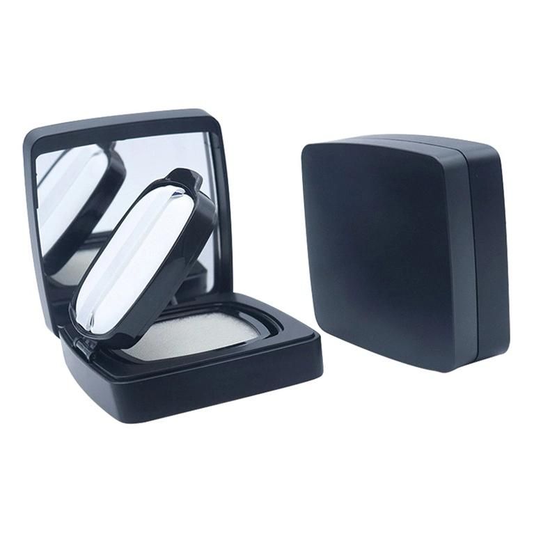 Square Black Frosted Quality Novel Design Revolving Air Cushion Container Foundation Cosmetic Bb Cushion Case