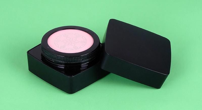 Square Black Customized Empty Silica Gel Air Cushion Box Bb Cushion Case with Silica Gel Sifter