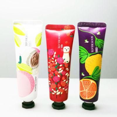 Oval Cosmetic Packing Body Lotion Aluminum Tube with Paper Packaging