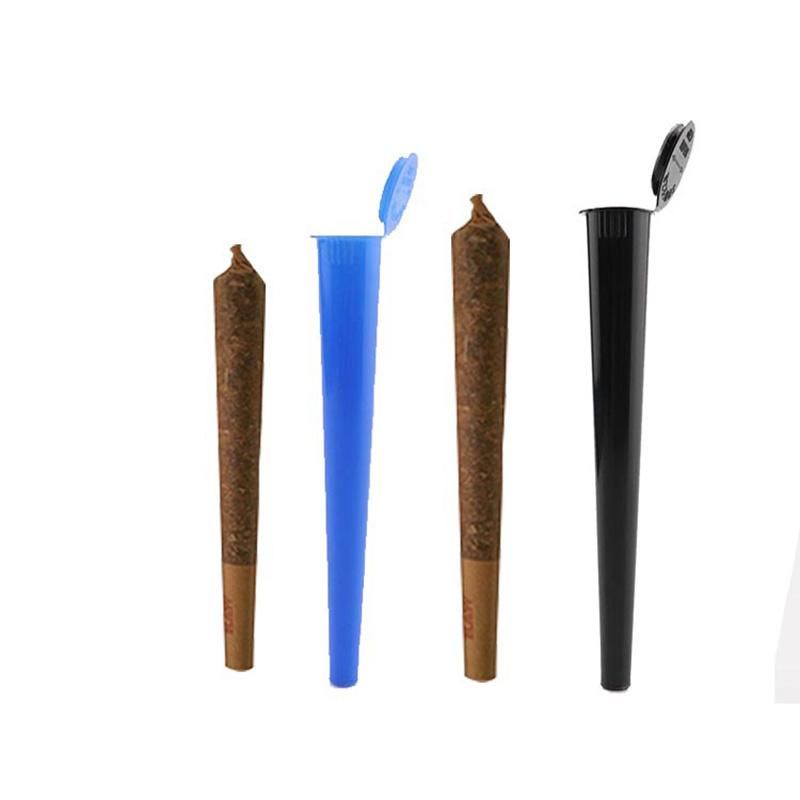 Cone Shape Dry Herb Flip Top Doob Plastic Joint Holder Pre Roll Containers Child Resistant Joint Tubes