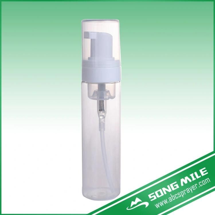 150ml PP Cylinder Liquid Bottle with Full Cover Pump