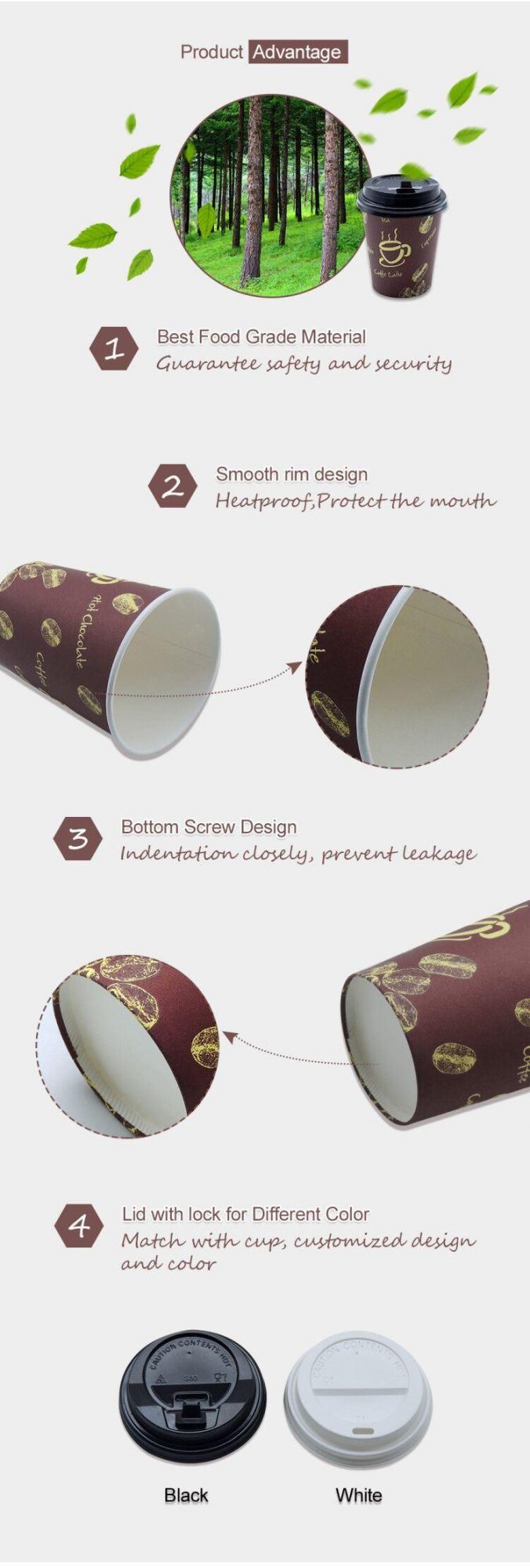 Paper Cup Paper Take Away Coffee Cups Disposable Paper Coffee Cup