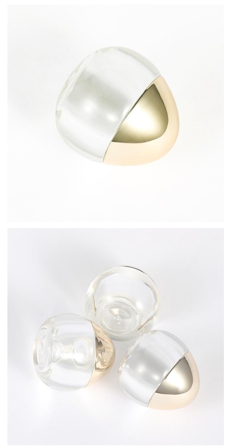 15g Egg Shaped Round Plastic Cream Jar for Skin Care