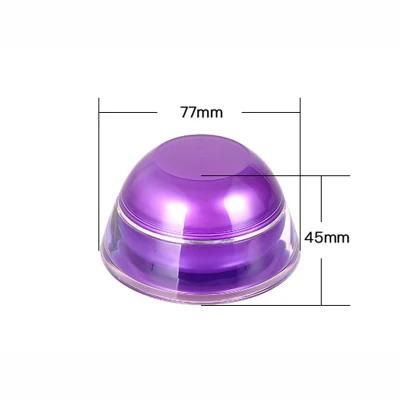 15g Elegant Purple Empty Plastic Acrylic Cream Jar for Skin Care Products