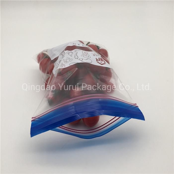 LDPE Double Ziplock Leakproof Reusable Storage Bag