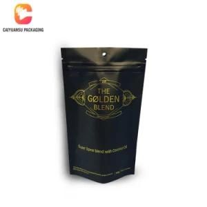 High Quality Matte Black Plastic Ziplock Aluminum Foil Bag