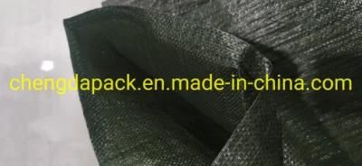 New Material Virgin Polypropylene Plastic 25kg 50kg Custom Print Green PP Woven Sand Bags