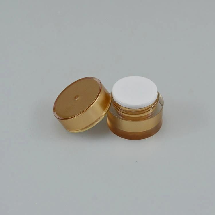 5g Acrylic Straight Round Bottle Acrylic Cosmetic Cream Jar Luxury Cosmetics Packaging