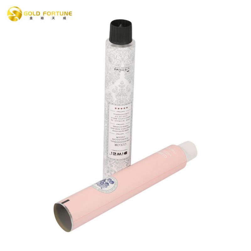 60g 70g 80g 100g 120g Collapsible Aluminium Tube for Hair Colour Hand Cream Cosmetic Products Packaging