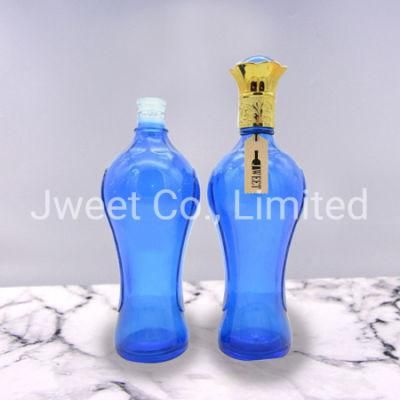 750ml Glass Liquor Bottle Paint Color Wine Vodka Bottle