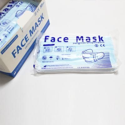 Wholesale Disposable 3-Layer Non-Woven Face Mask Packaging Boxes for Medical Surgical Mask Box KN95 in Stock