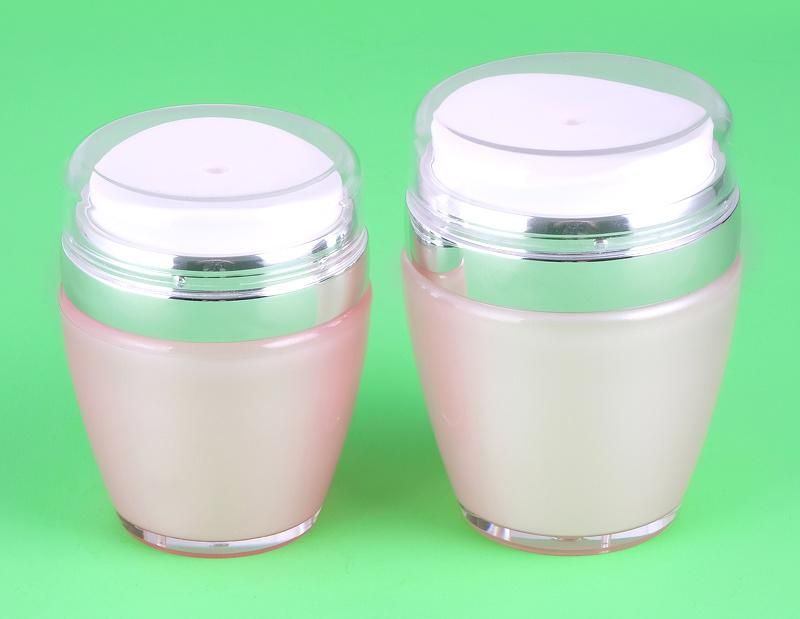 30g 50g Pink Empty Plastic Acrylic Cream Vacunm Bottle for Skin Care