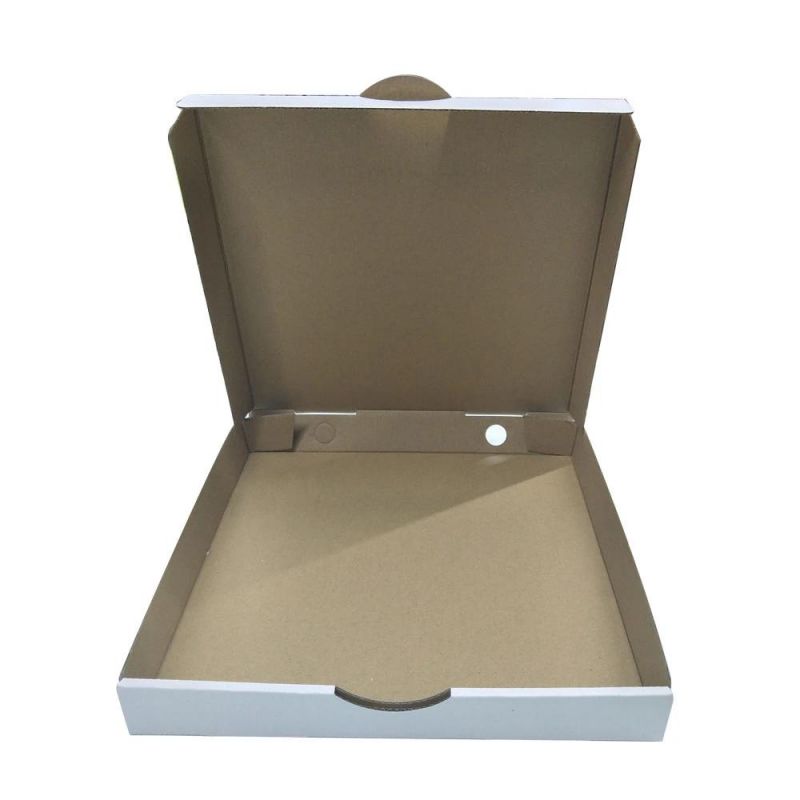 Professional Factory Custom White Pizza Box Tuck Top Box for Packaging