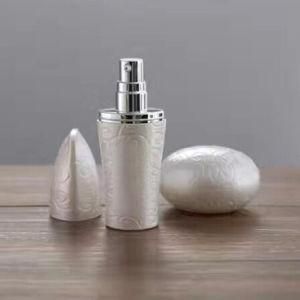 Round Plastic Lotion Bottle for Cosmetic Packaging