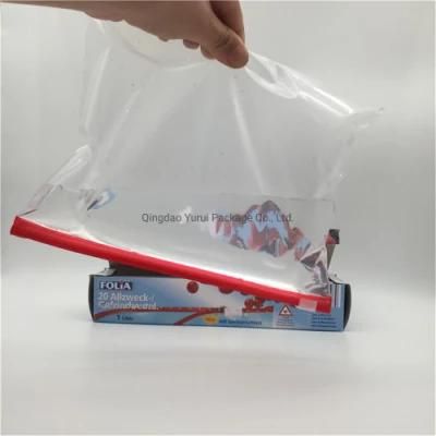 Double Zipper Slider Bag Reusablegallon PE Food Storage Ziplock Slider Bag