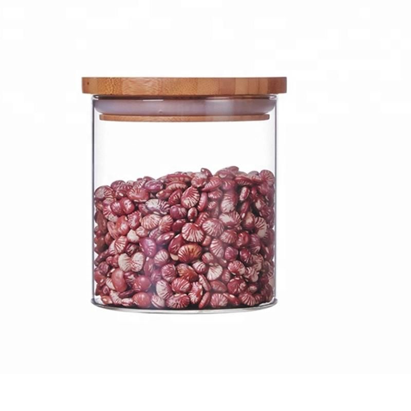 Borosilicate Glass Storage Jar with Wooden Cork