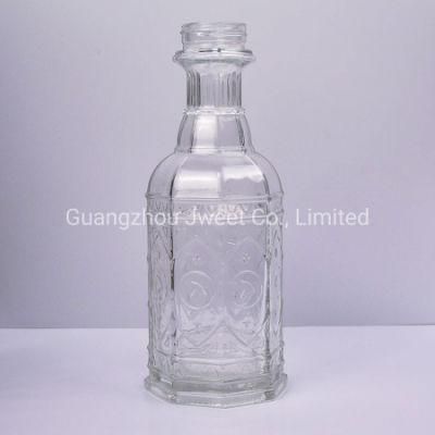 Custom Crystal Glass Pattern Whiskey Bottle 500ml