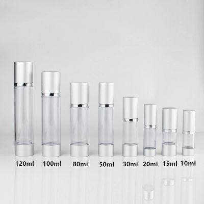 10ml 15ml 20ml 30ml 50ml 80ml 100ml 120ml Personal Care Cosmetic Plastic Vacuum Airless Lotion Bottle for Conditioner Gel and Make up