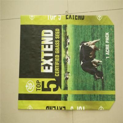 5kg 15kg 25kg Charcoal Woven Laminated Plastic BOPP Packaging Woven PP Sacks Feed Food Bags