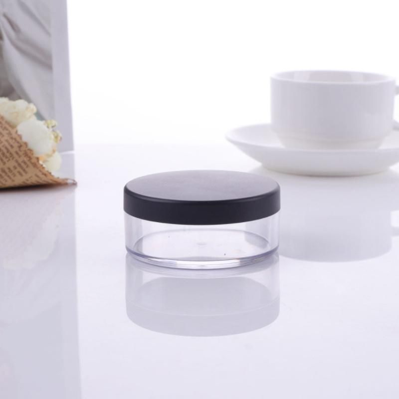 Acrylic Transparent Loose Powder Talcum Powder Optional Switch Packaging Plastic Jar with Lid