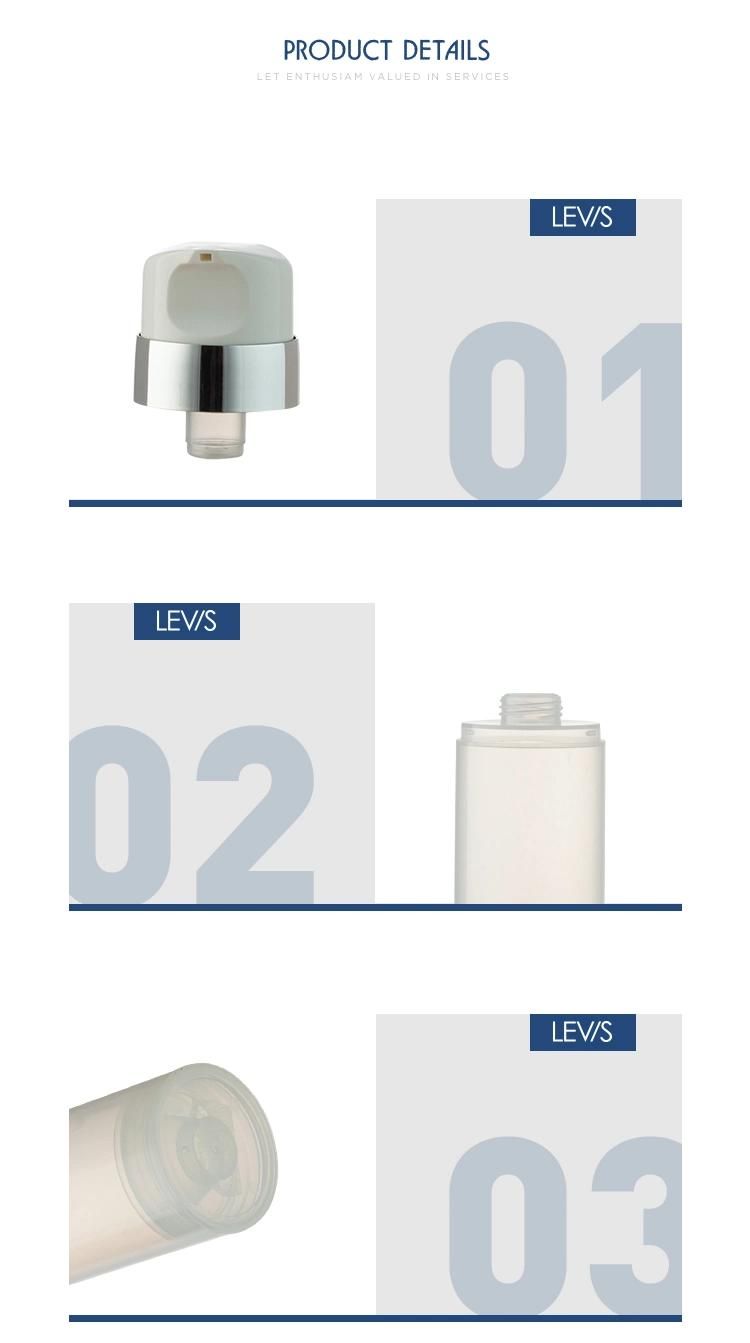 150ml 200ml 250ml Snap on White Big Size Cosmetic Cream PP Plastic Airless Pump Bottle for Packaging