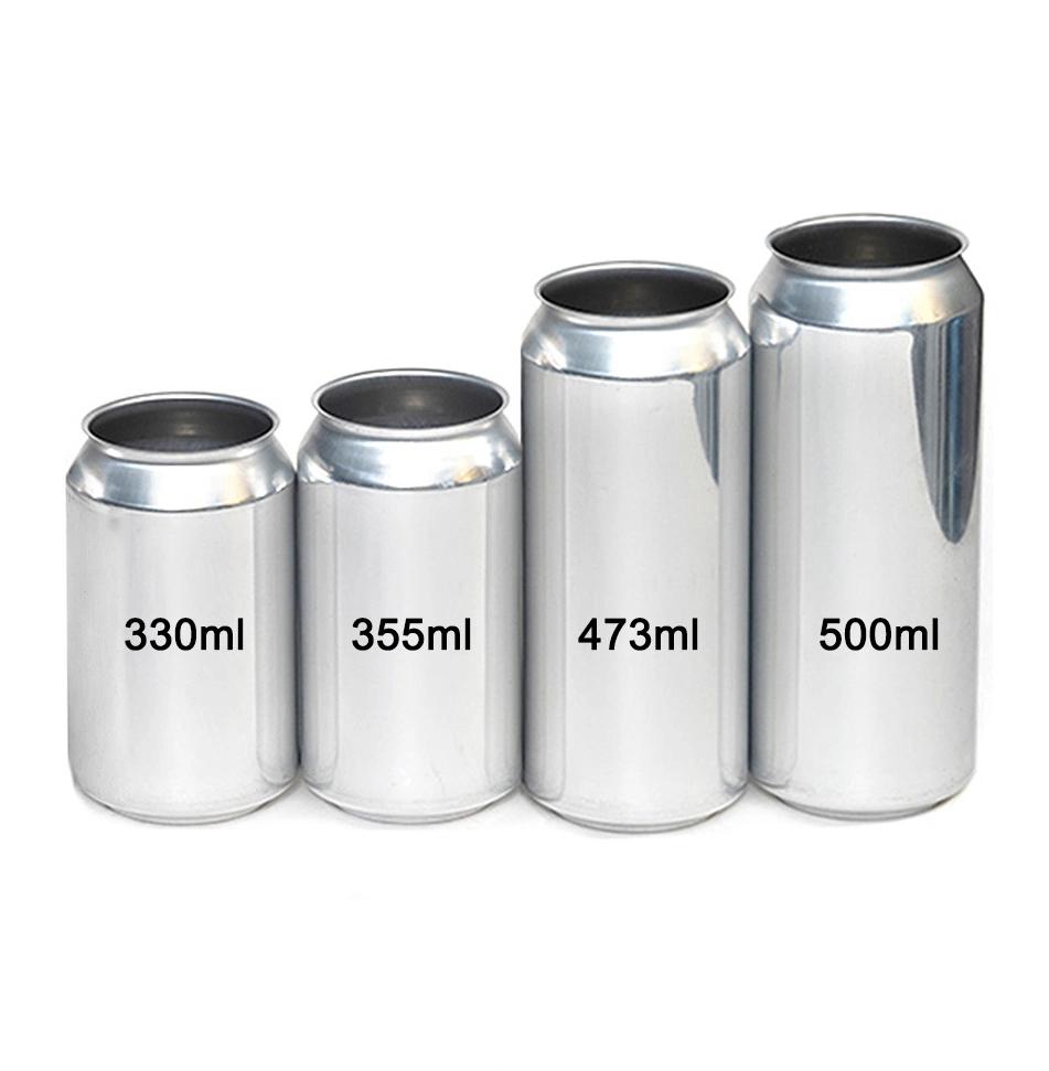 Standard 473ml Aluminum Beverage Cans with 202 Sot Can Ends