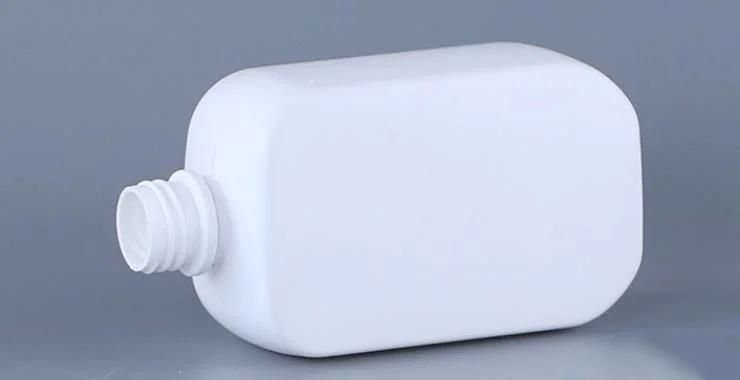 500ml Square White HDPE Bottle with Long Nozzle for Alcohol Disinfectant Hand Washing Liquid