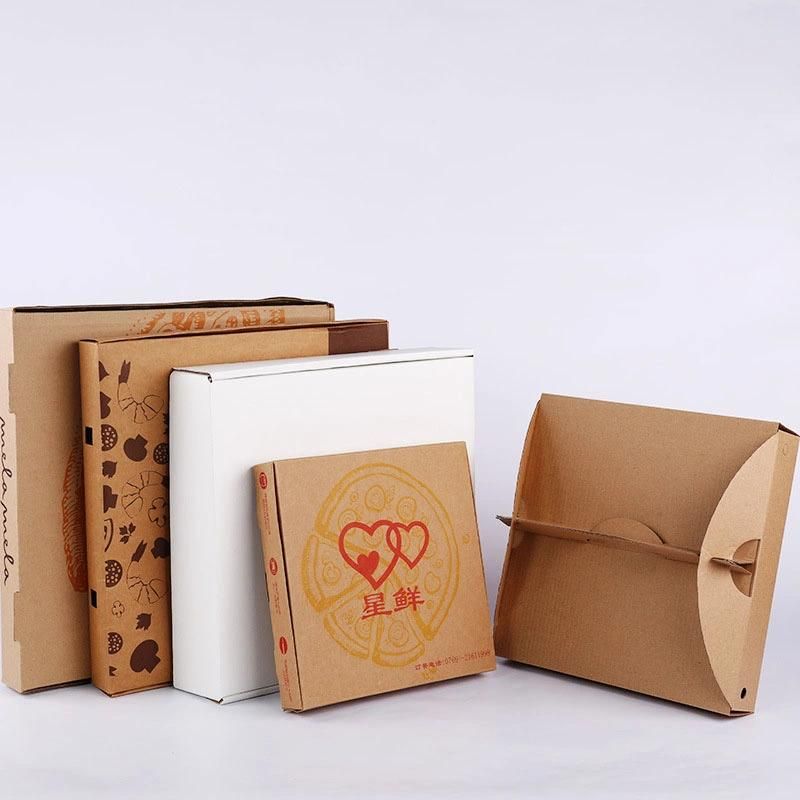 7/8/9/10/11/12 Inch OEM Factory Eco Friendly Paper Corrugated Pizza Box