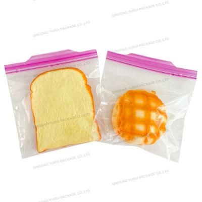 LDPE Reusable Ziplock Sandwich Bags (click wide zipper)