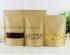 Wholesale Natural Kraft Mylar Food Storage Stand-up Pouches with Zipper and Window 16*26+8cm